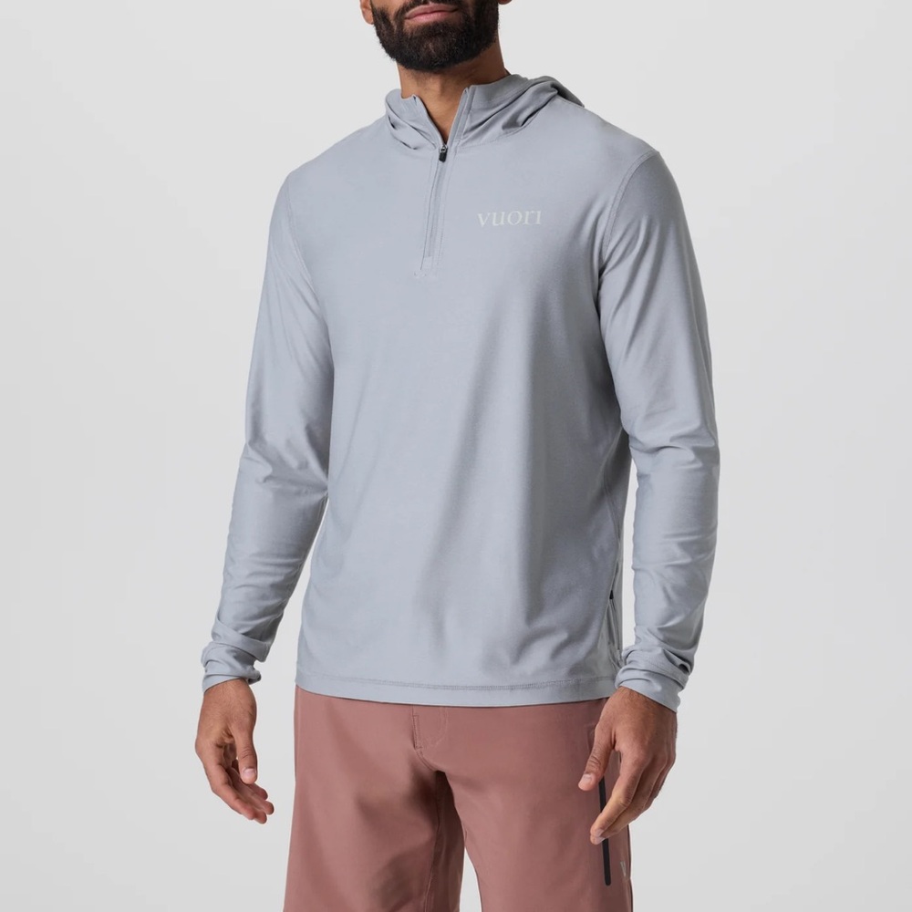Vuori Men’s Uluwatu UPF Hoodie, NWT, Platinum Heather, V1075 - Picture 6 of 16